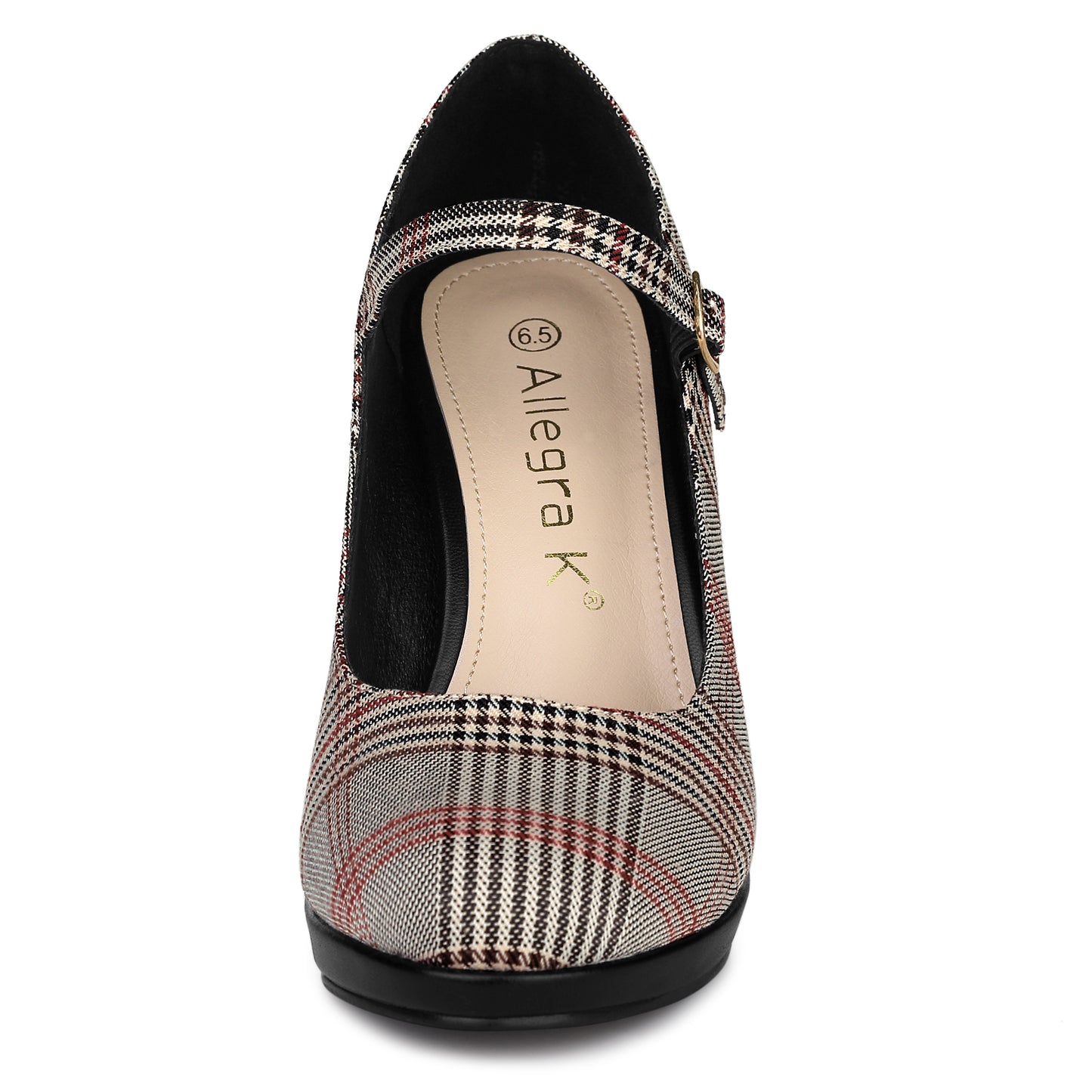 Zapatos Mary Jane con plataforma y tacón de aguja de pata de gallo para mujer