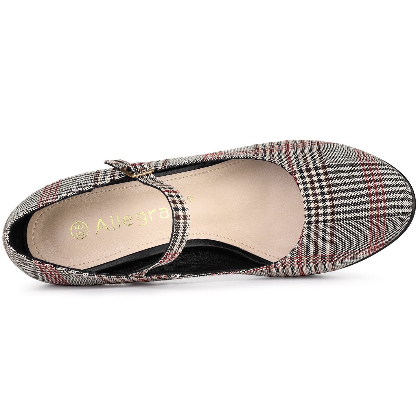 Zapatos Mary Jane con plataforma y tacón de aguja de pata de gallo para mujer