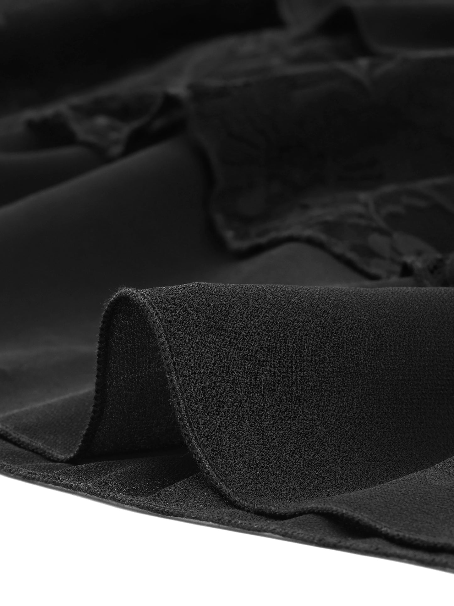 Minifalda escalonada de cintura alta con volantes para mujer