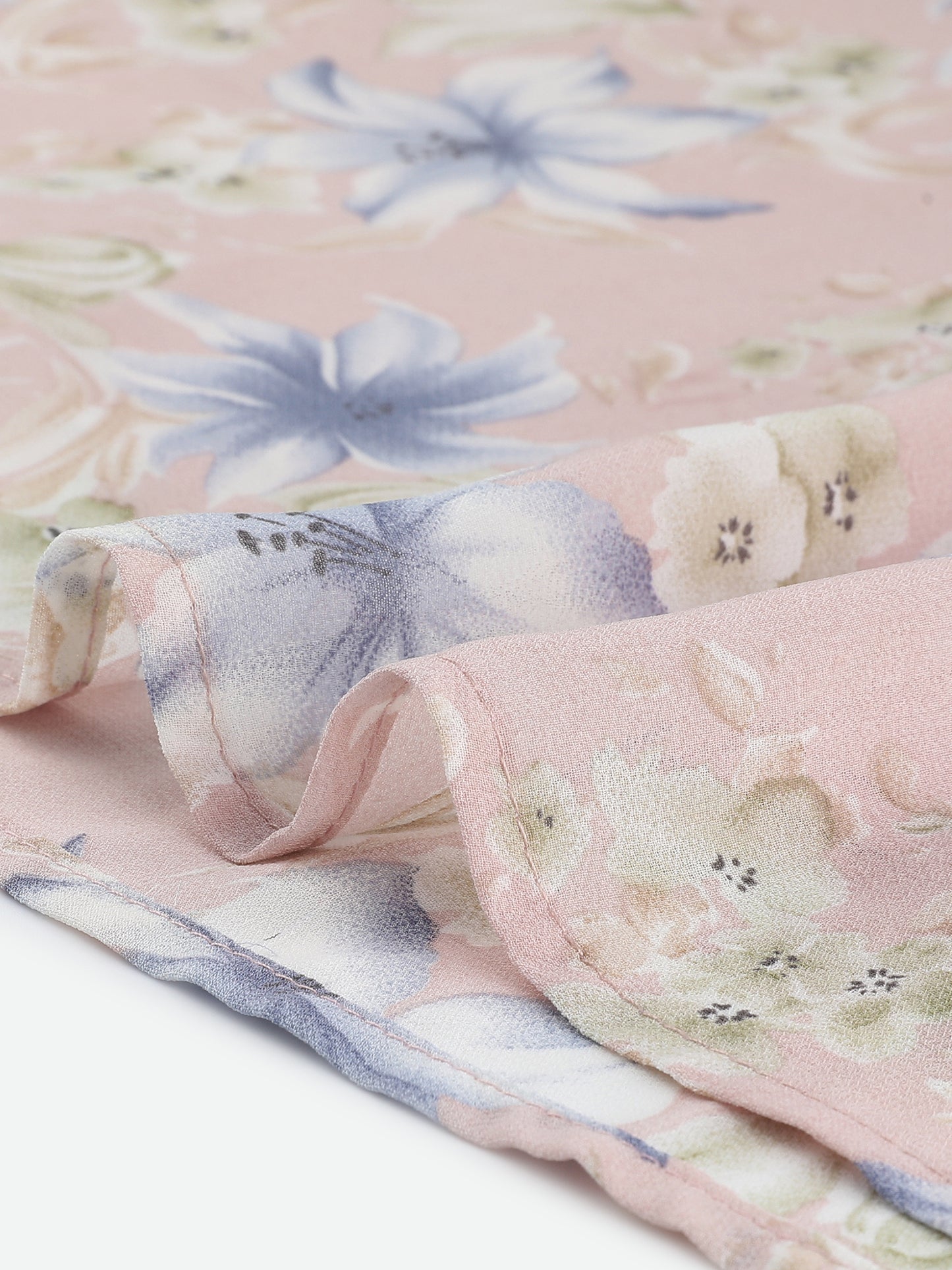 Faldas florales para mujer, primavera, fruncidas, cintura elástica, corte A, por debajo de la rodilla, falda con volantes escalonados