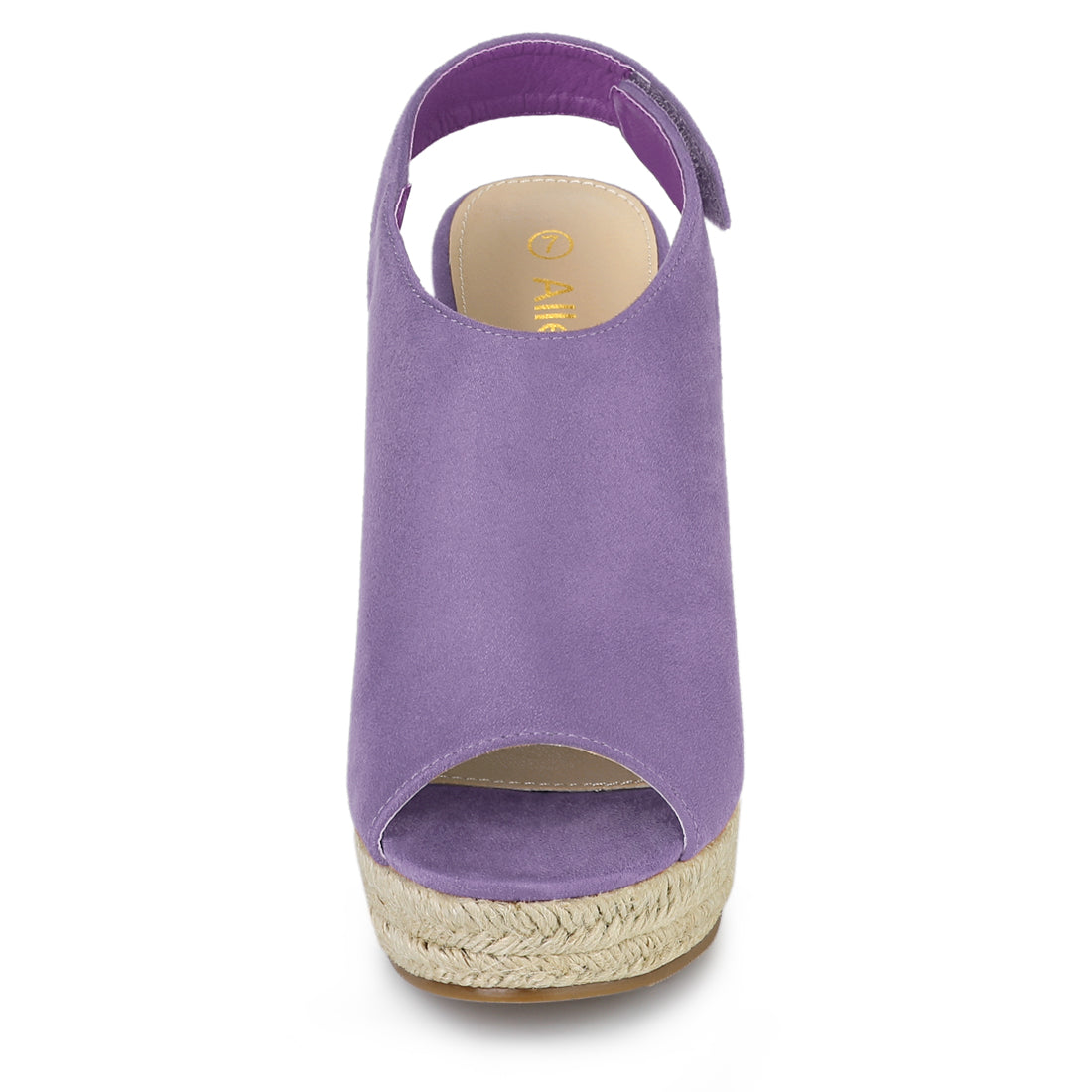 Sandalias de cuña con plataforma y tacón de alpargatas para mujer
