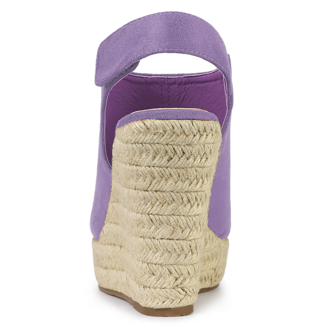Sandalias de cuña con plataforma y tacón de alpargatas para mujer