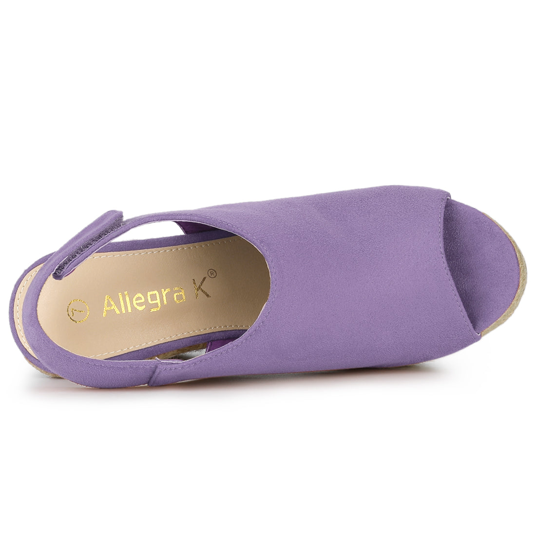 Sandalias de cuña con plataforma y tacón de alpargatas para mujer
