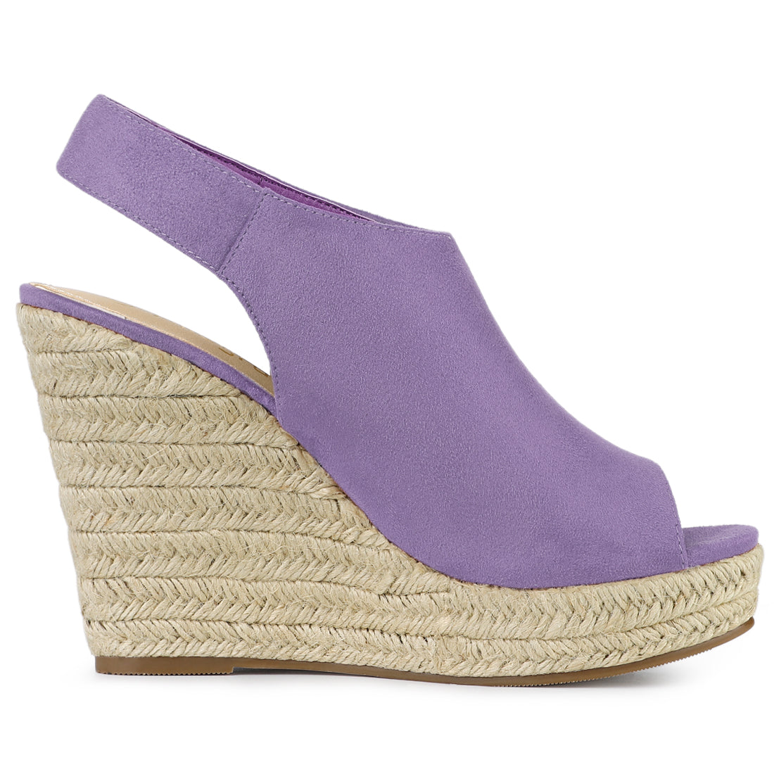 Sandalias de cuña con plataforma y tacón de alpargatas para mujer