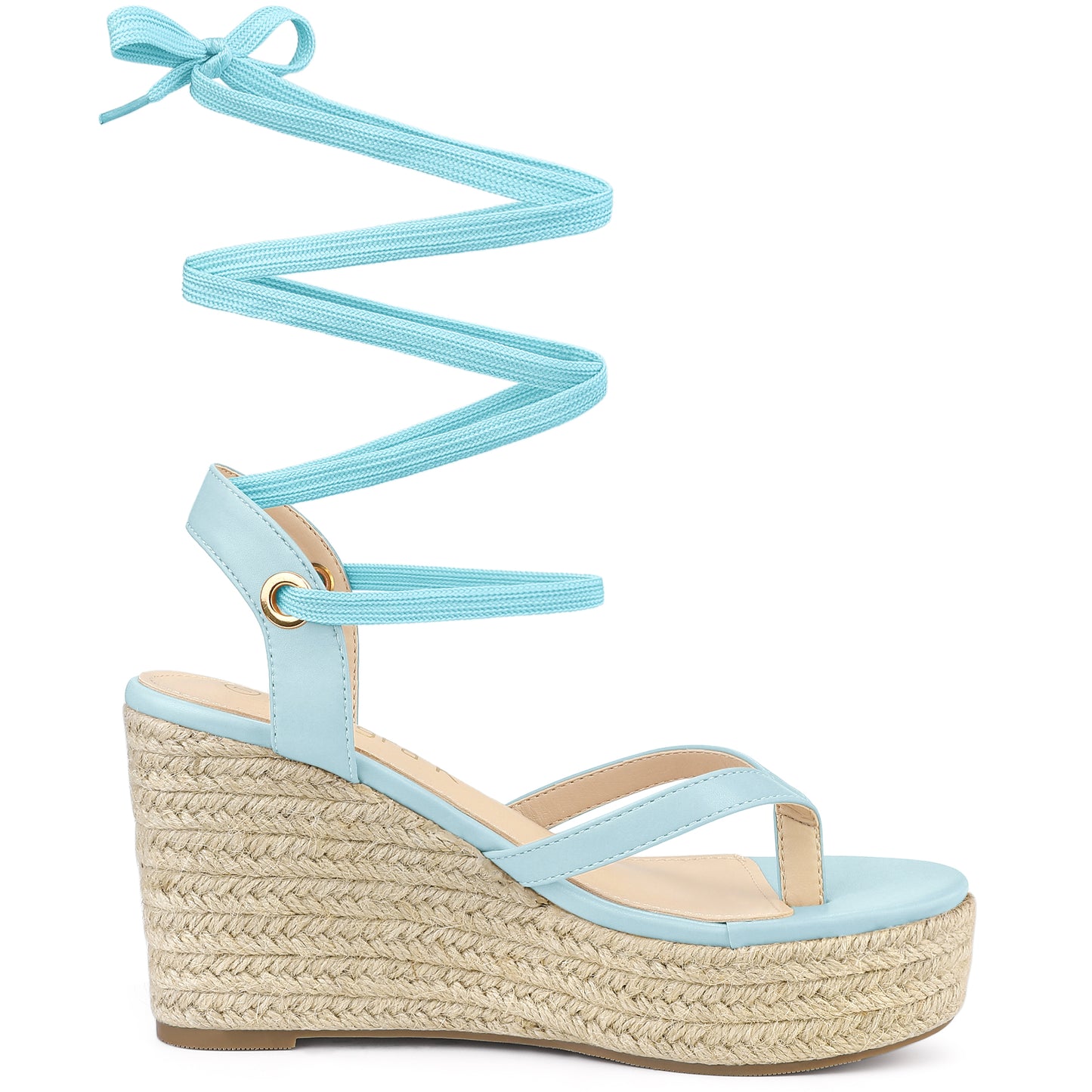 Women's Platform Strappy Slingback Flip Flops Wedge Sandals