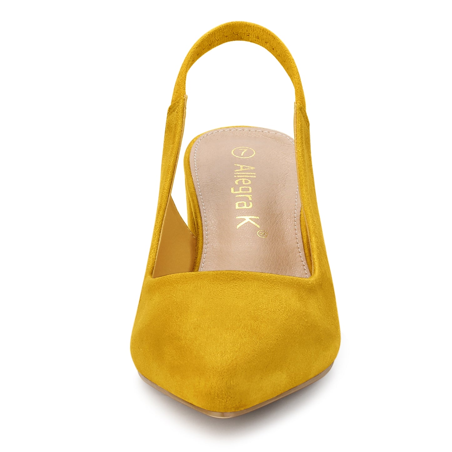 Zapatos de tacón de bloque con punta puntiaguda para mujer