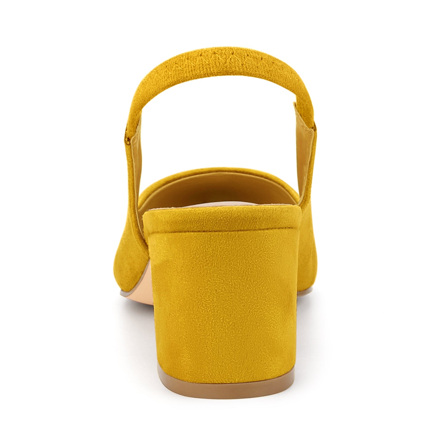 Zapatos de tacón de bloque con punta puntiaguda para mujer
