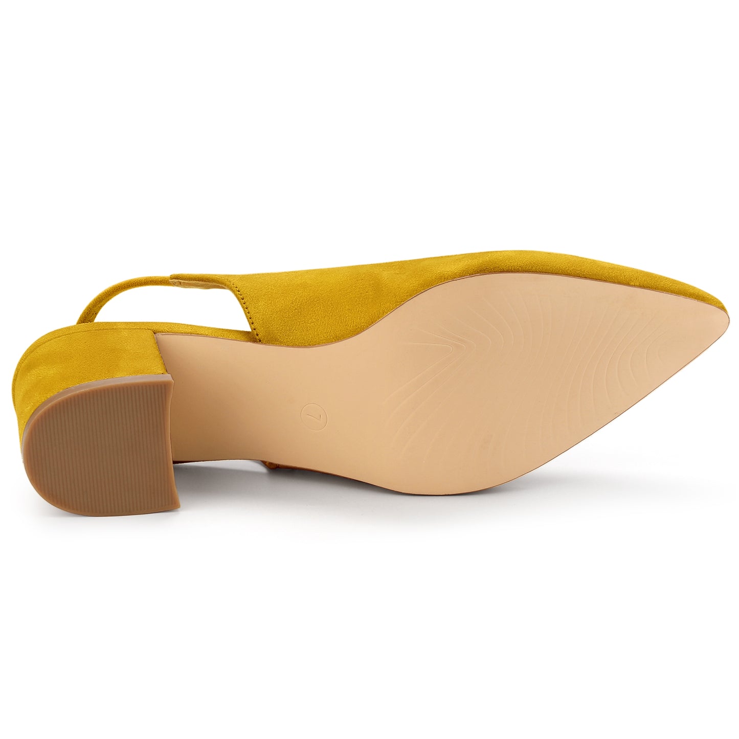 Zapatos de tacón de bloque con punta puntiaguda para mujer