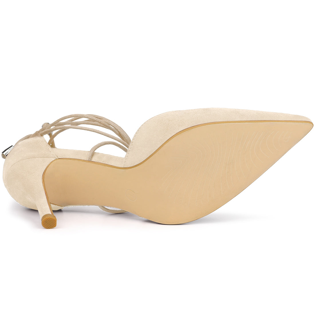 Women's Pointed Toe Dress Pumps Lace Up Stiletto Heels Sandals