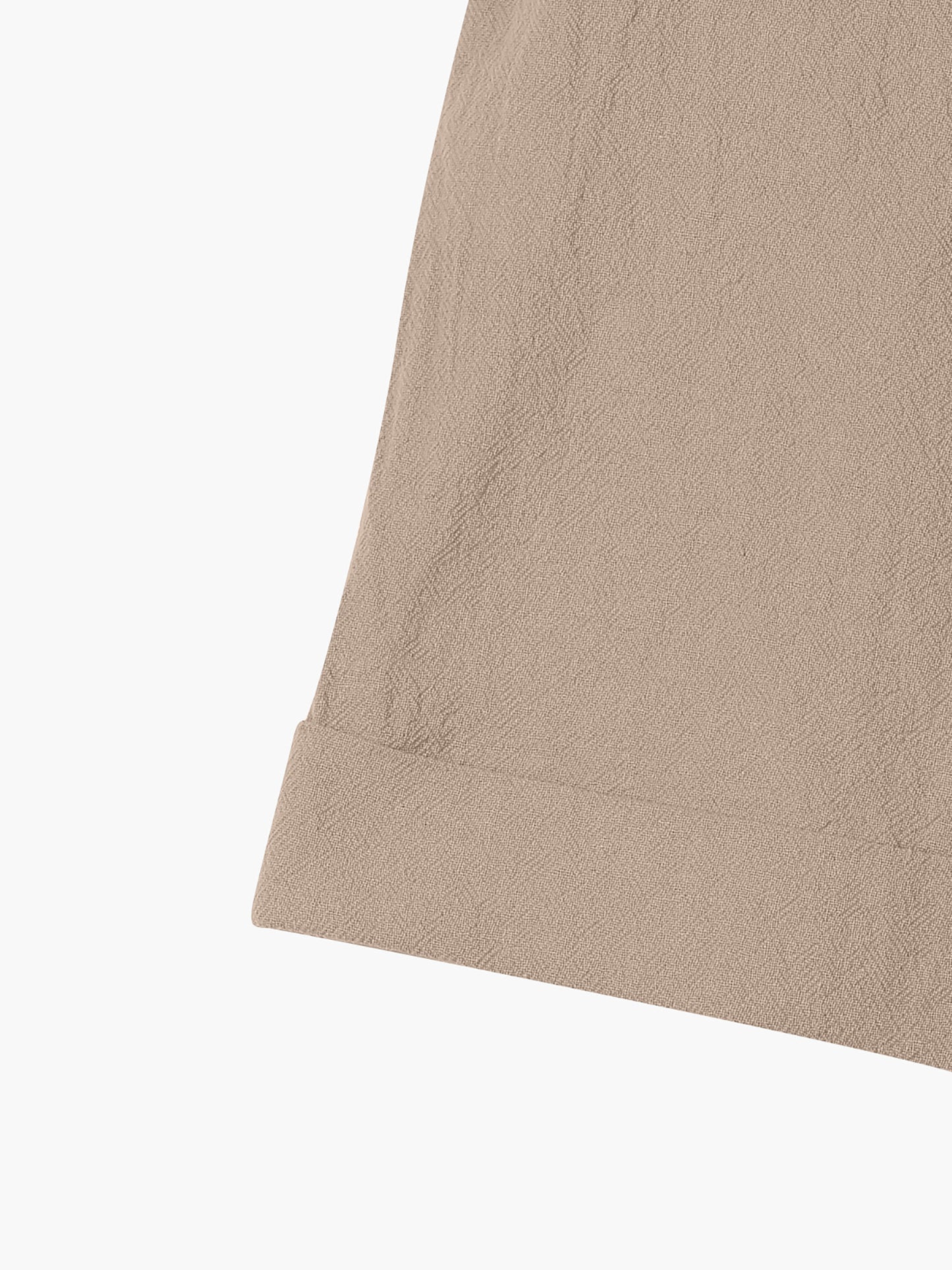 Pantalones cortos casuales de lino con cintura paperbag y pierna ancha para mujer