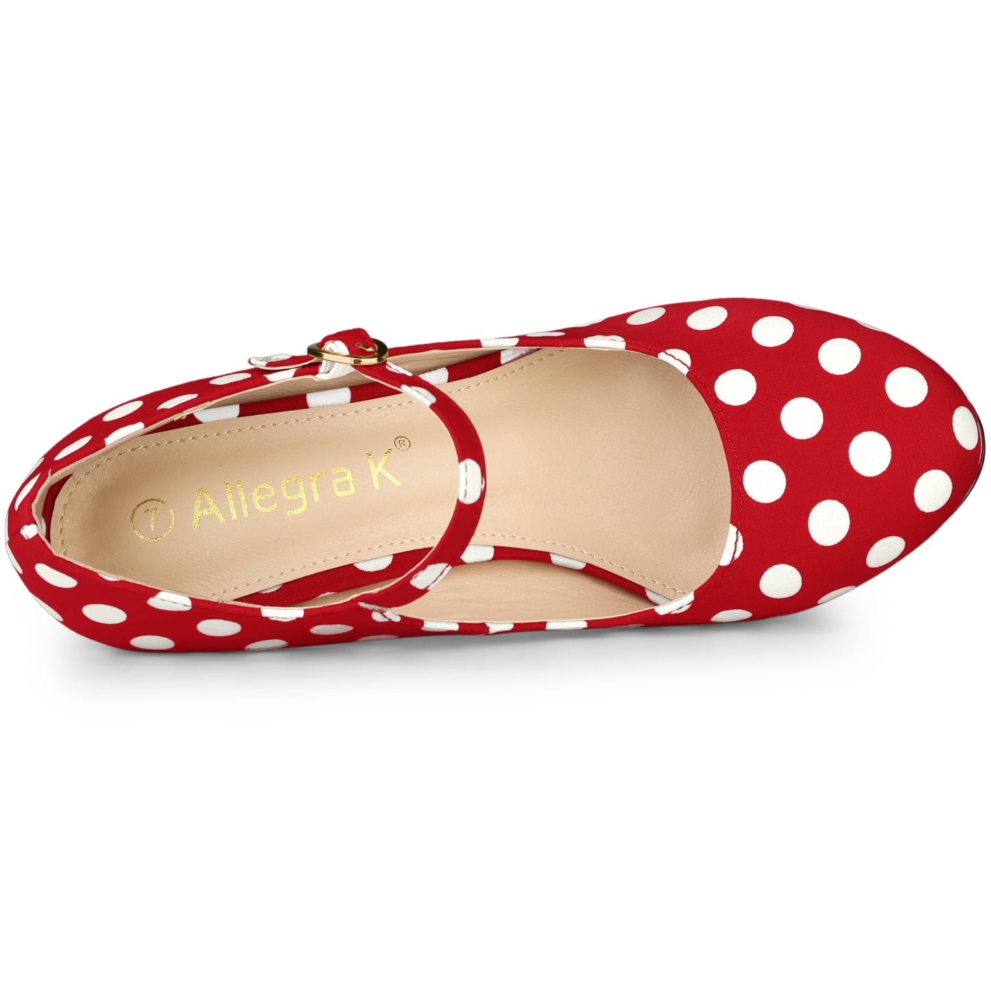 Zapatos Mary Jane de plataforma con lunares y tacón de aguja para mujer