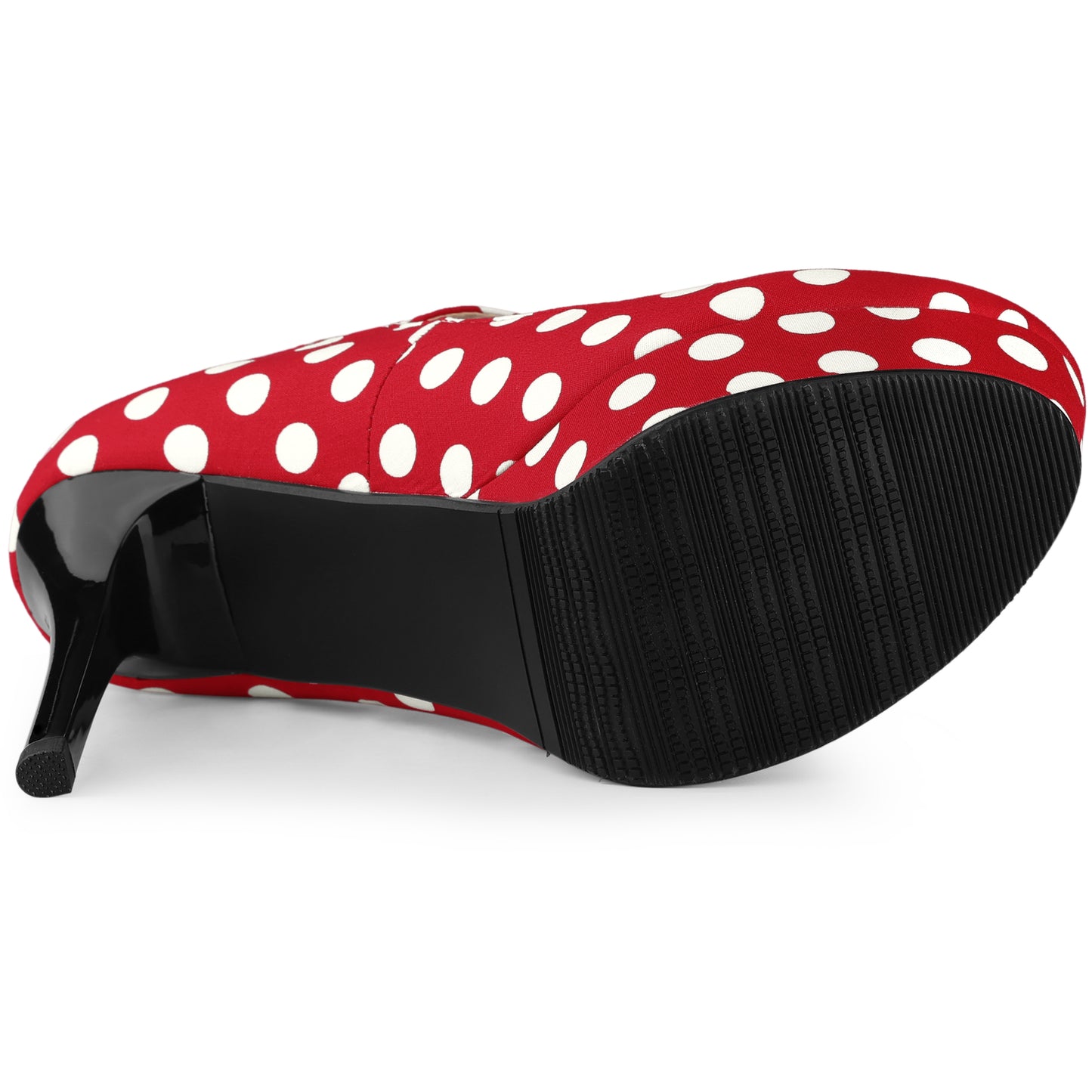 Zapatos Mary Jane de plataforma con lunares y tacón de aguja para mujer