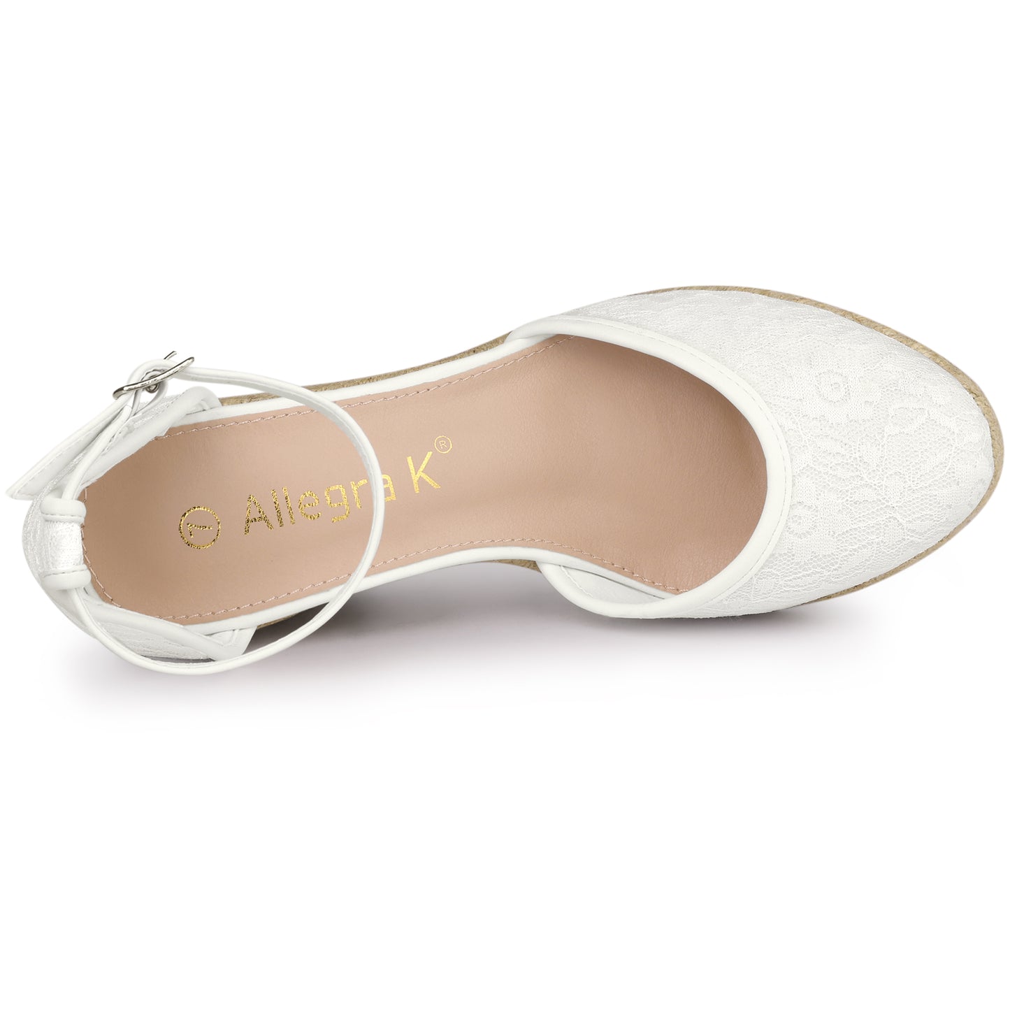 Women's Espadrille Platform Heels Lace Wedge Heel Sandals