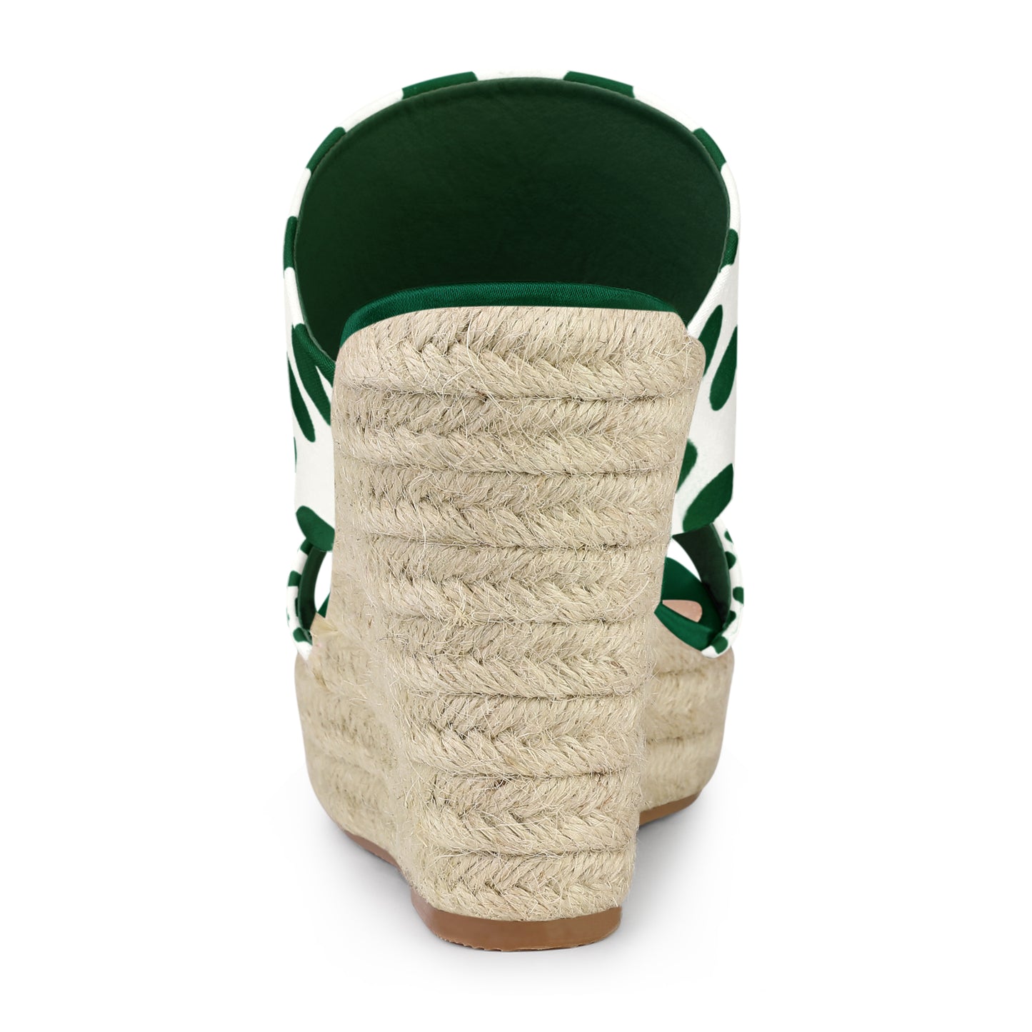 Sandalias de cuña con plataforma y tacón de lunares para mujer