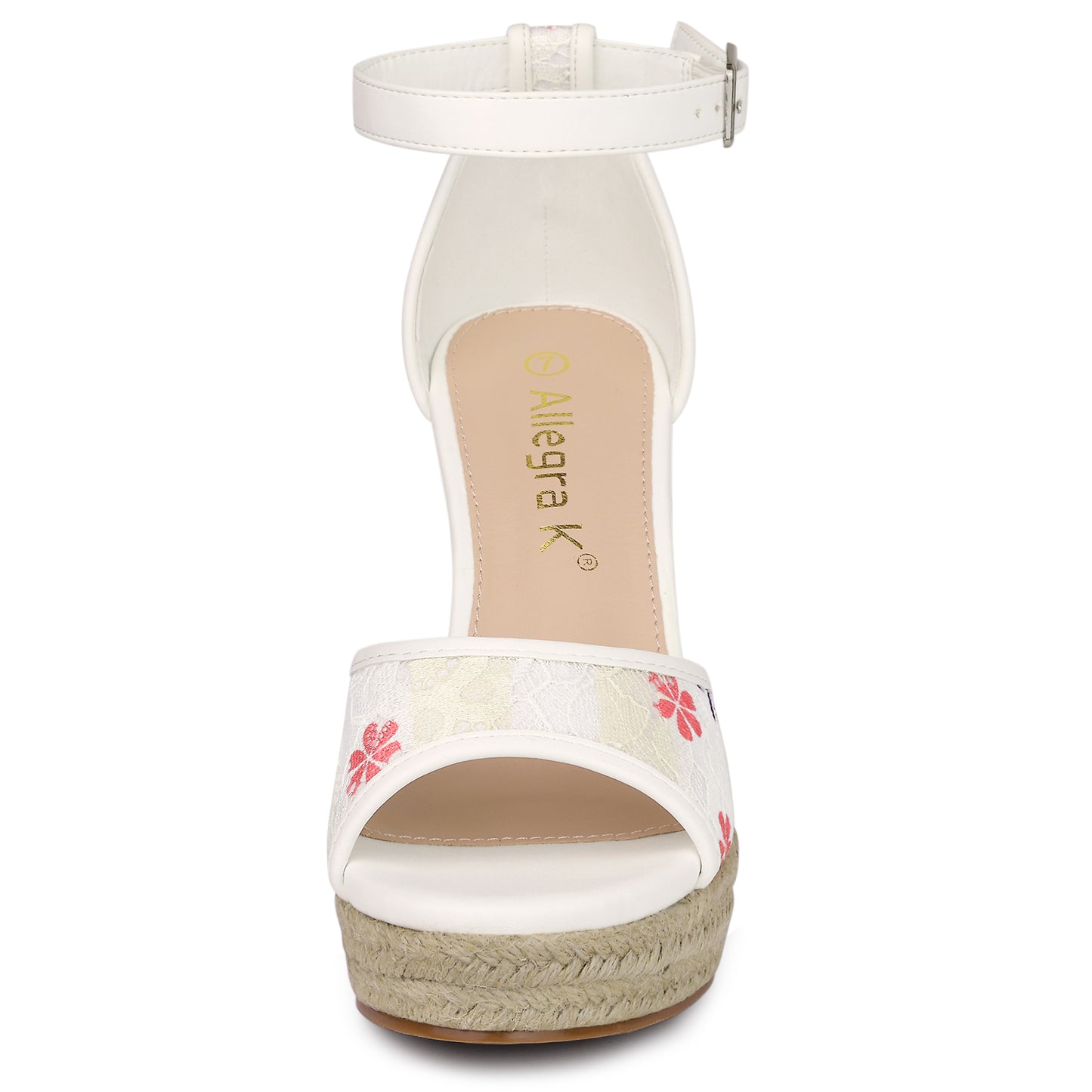 Women's Lace Platform Espadrilles Wedge Heels Sandals