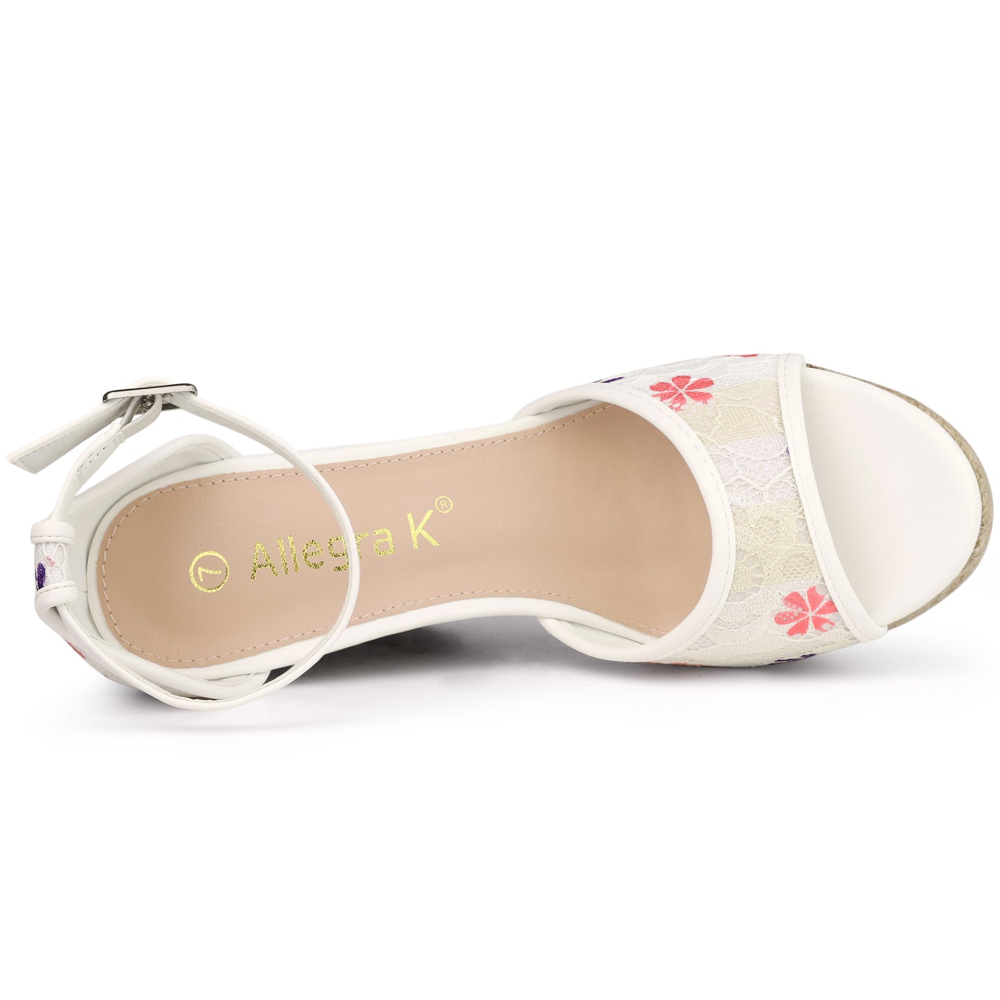 Women's Lace Platform Espadrilles Wedge Heels Sandals