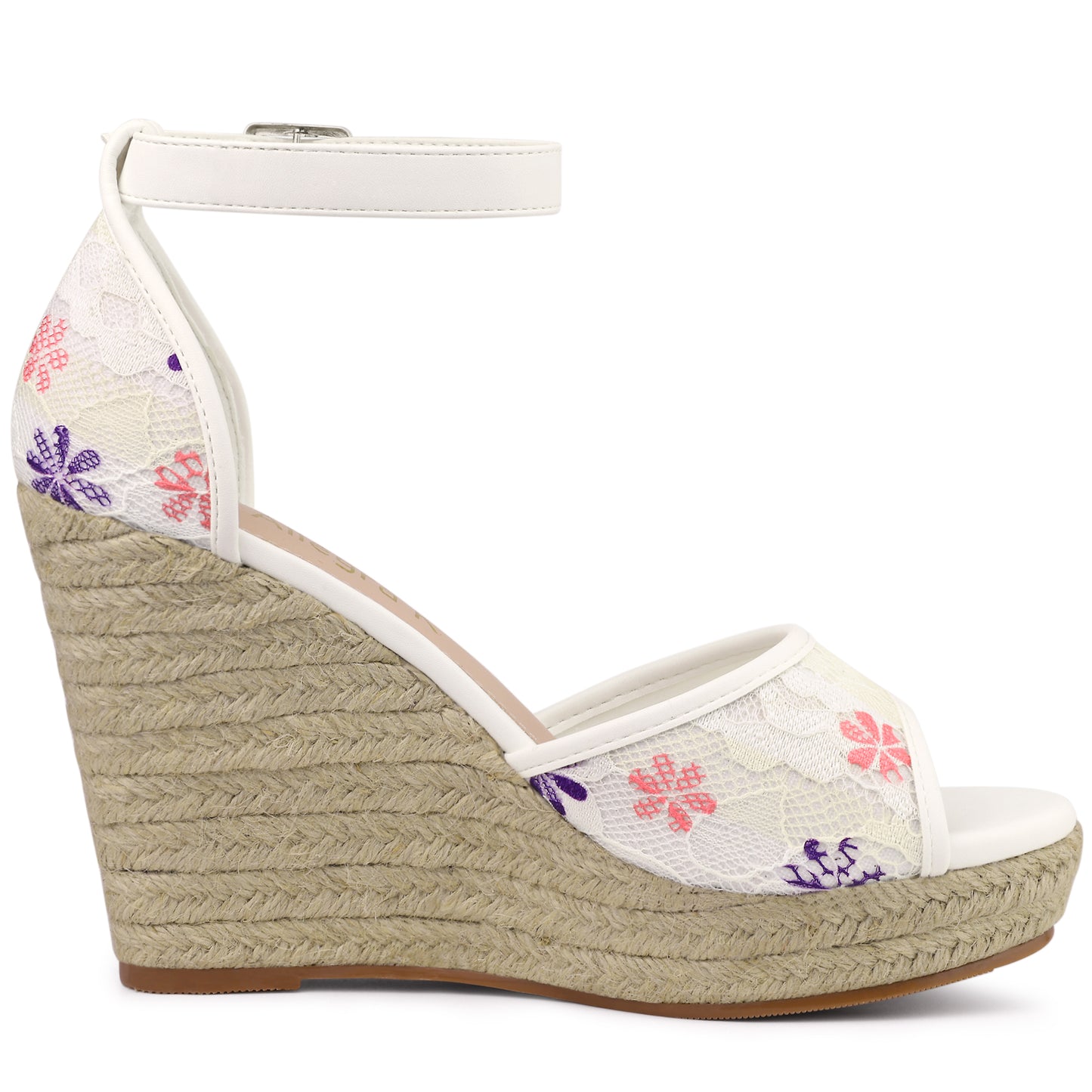 Women's Lace Platform Espadrilles Wedge Heels Sandals