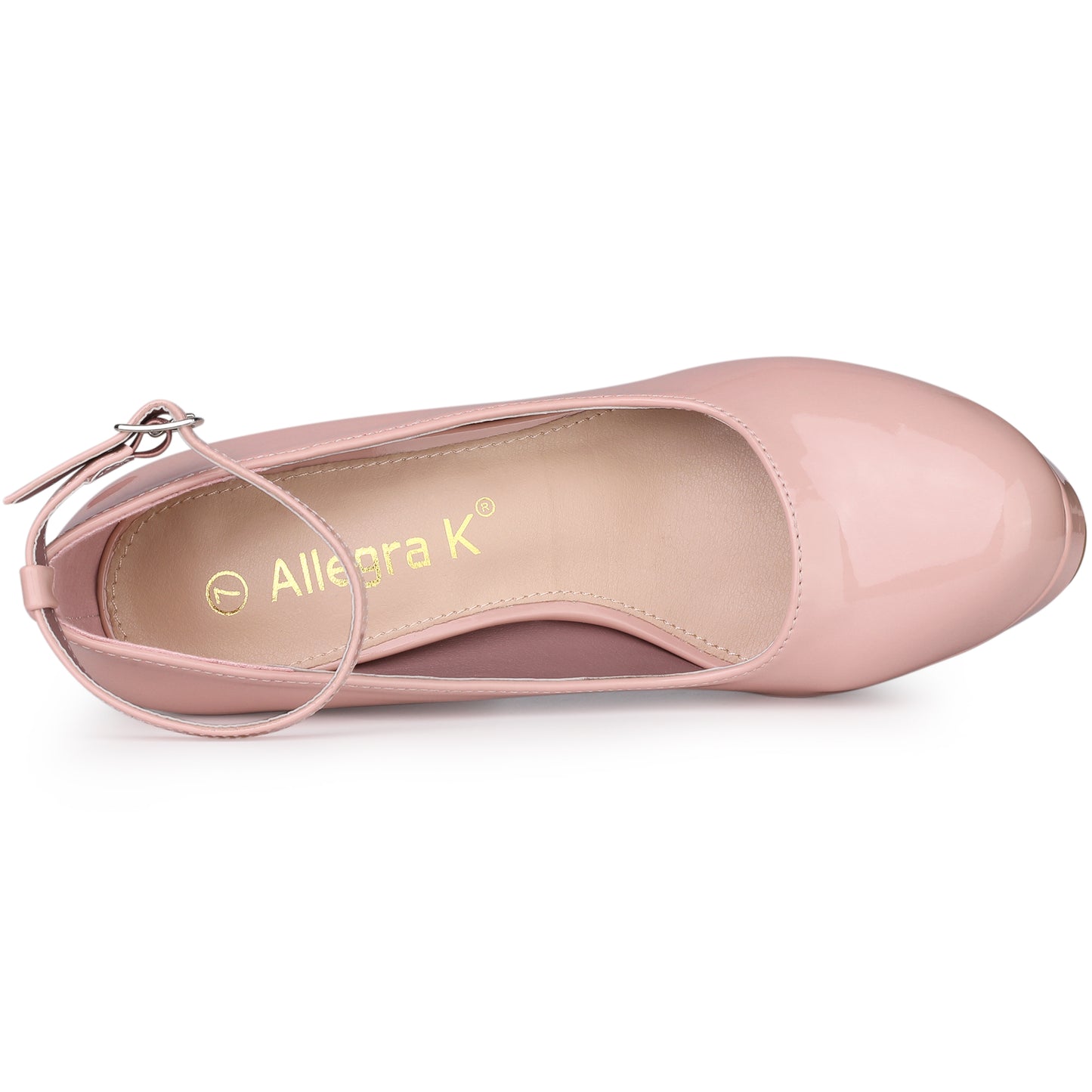 Zapatos Mary Jane de tacón grueso con plataforma y tira al tobillo para mujer