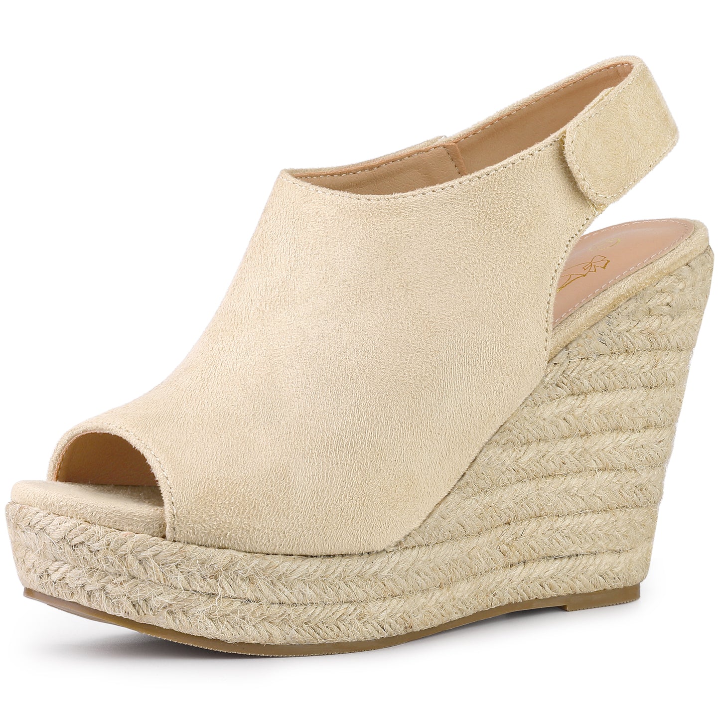 Sandalias de cuña con plataforma y tacón para mujer
