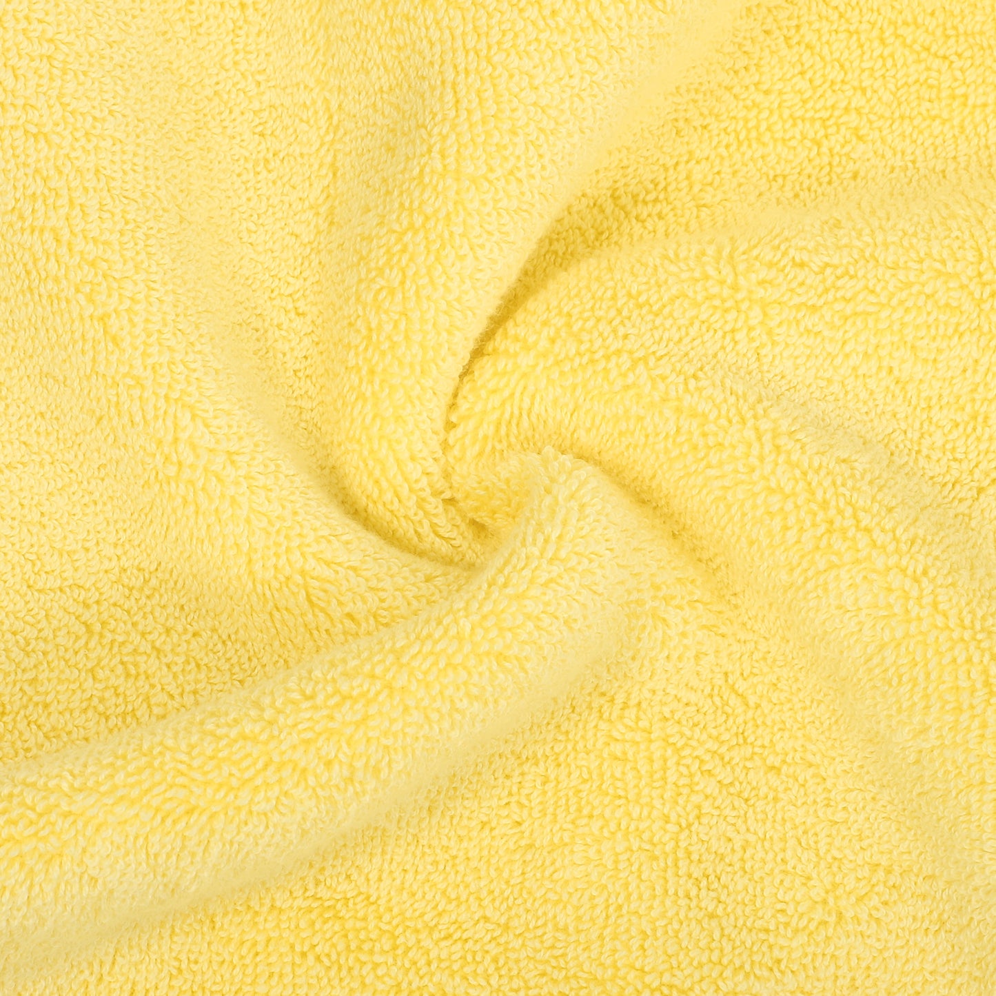 3 Pcs Cotton Bath Towel, Plain Soft Absorbent Towels Set, Yellow