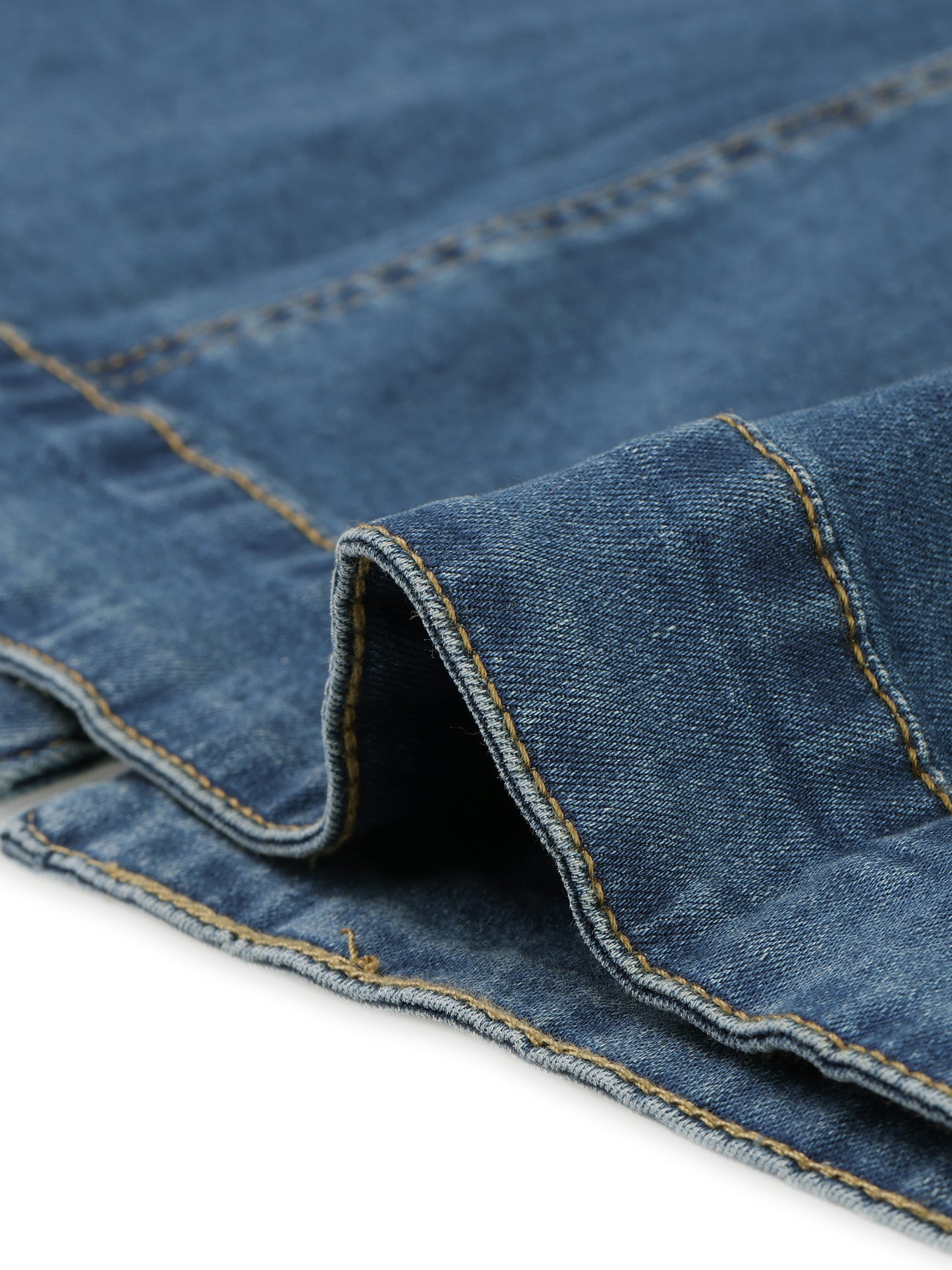 Women Plus Size Short Sleeve Denim Jacket Button Washed Cropped Jean Jacket