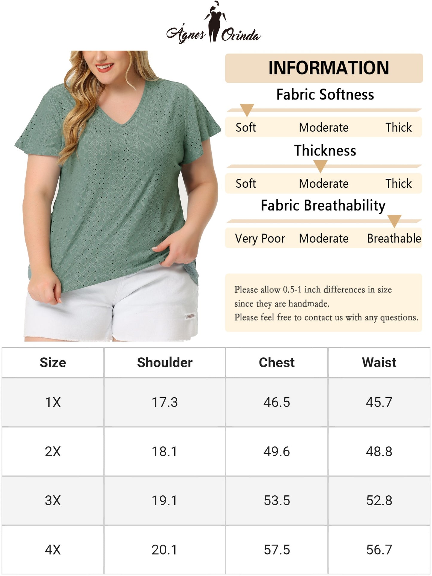 Women's Plus Size Summer Tee V Neck Hollow Flare Short Sleeve Casual Top Tunic