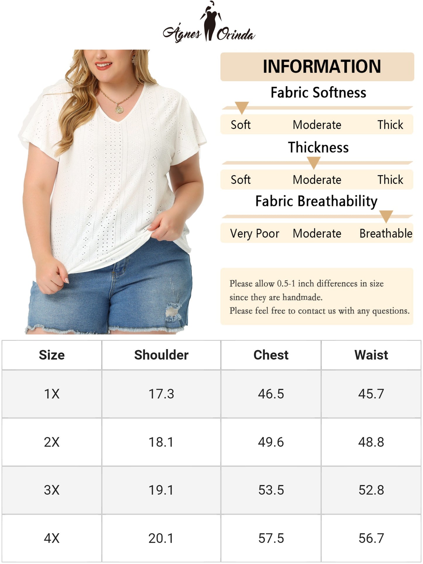 Women's Plus Size Summer Tee V Neck Hollow Flare Short Sleeve Casual Top Tunic