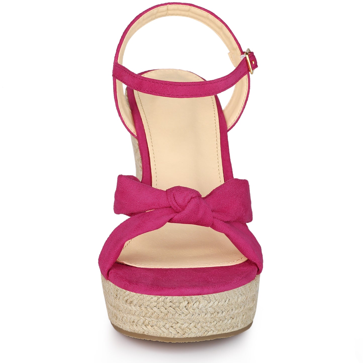 Sandalias de plataforma con tacón de cuña y alpargatas para mujer