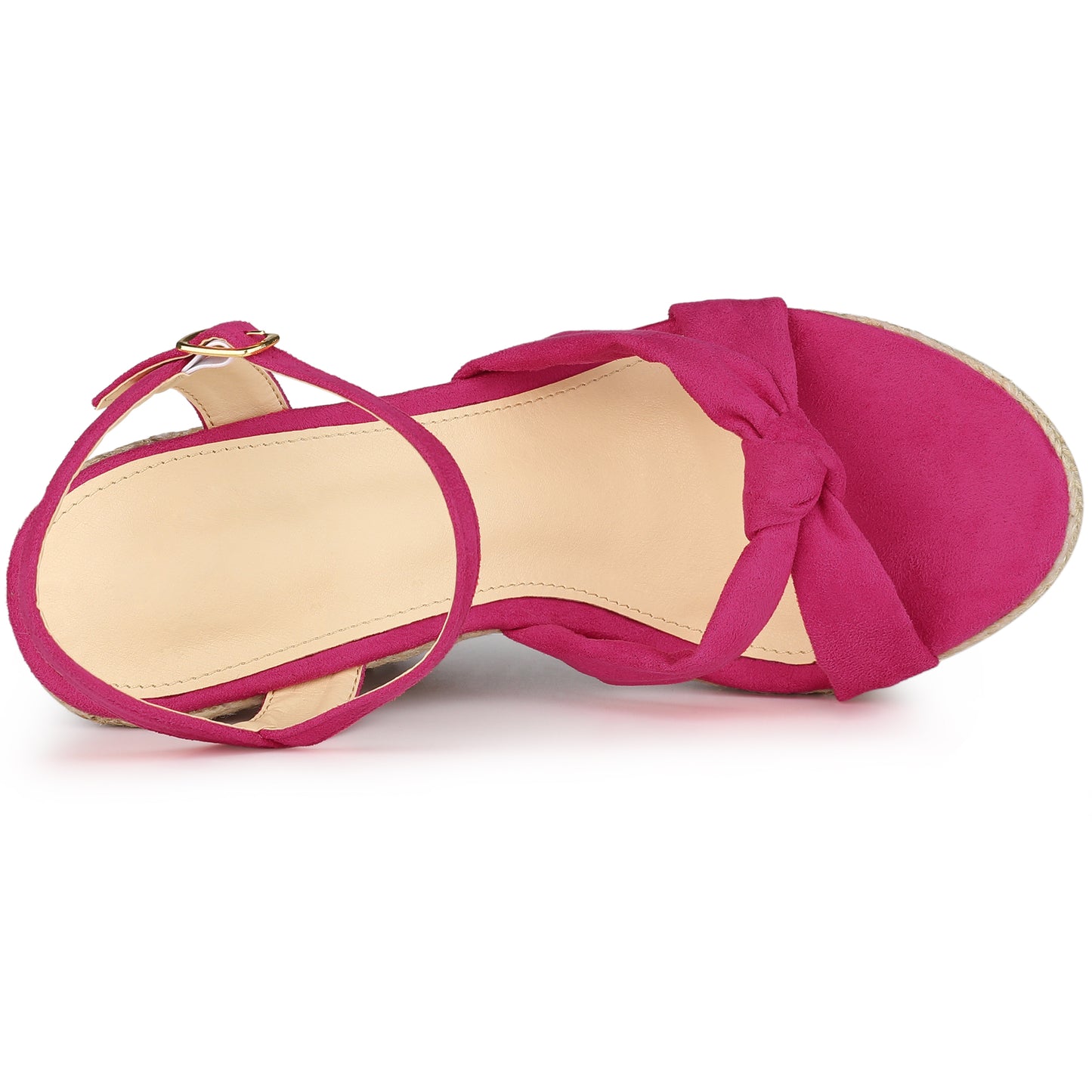 Sandalias de plataforma con tacón de cuña y alpargatas para mujer
