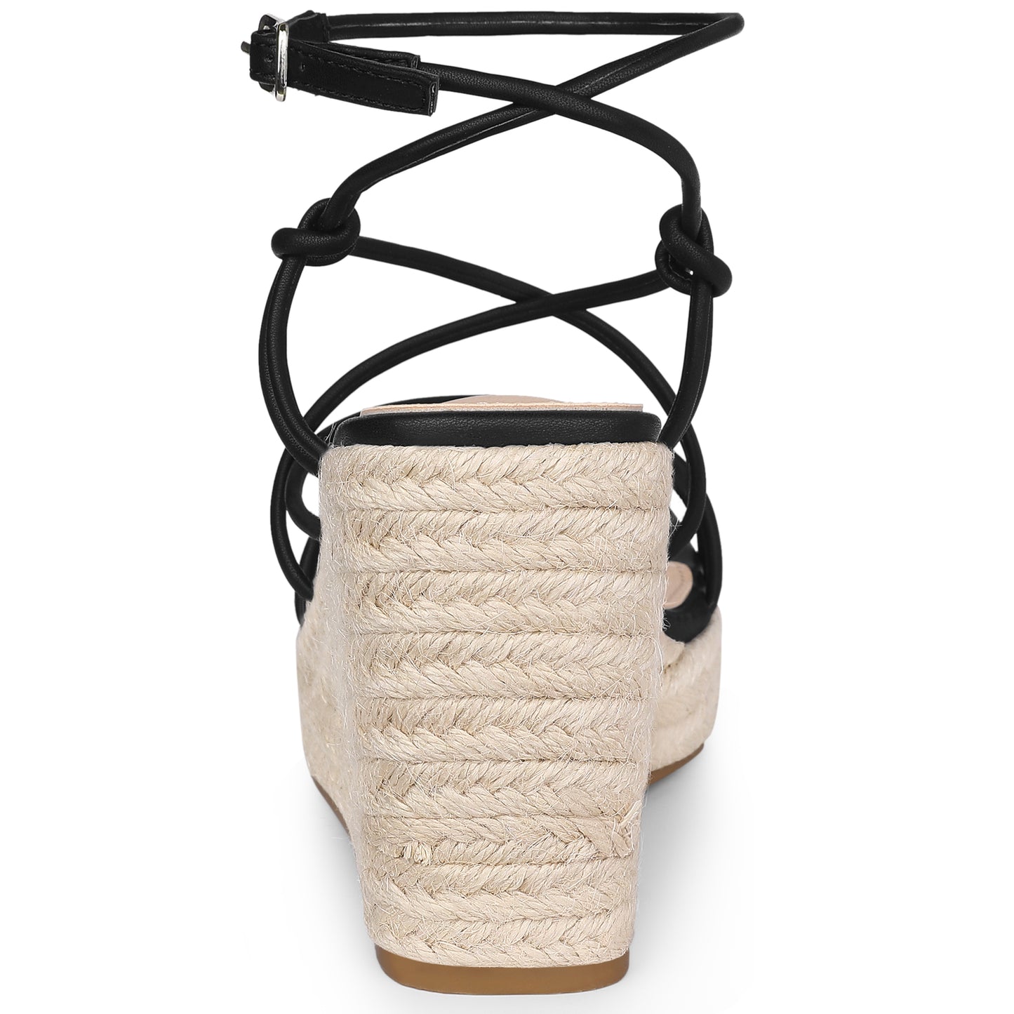Sandalias de cuña con plataforma y tiras para mujer