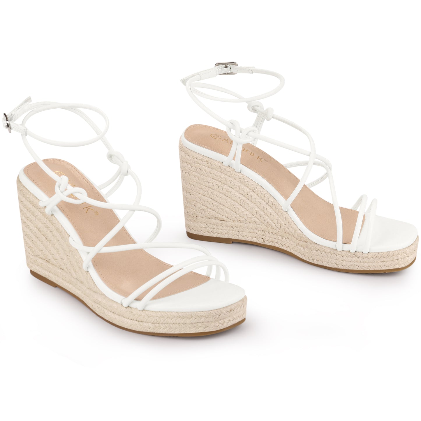 Women's Platform Strappy Wedges Heel Espadrille Wedge Sandals