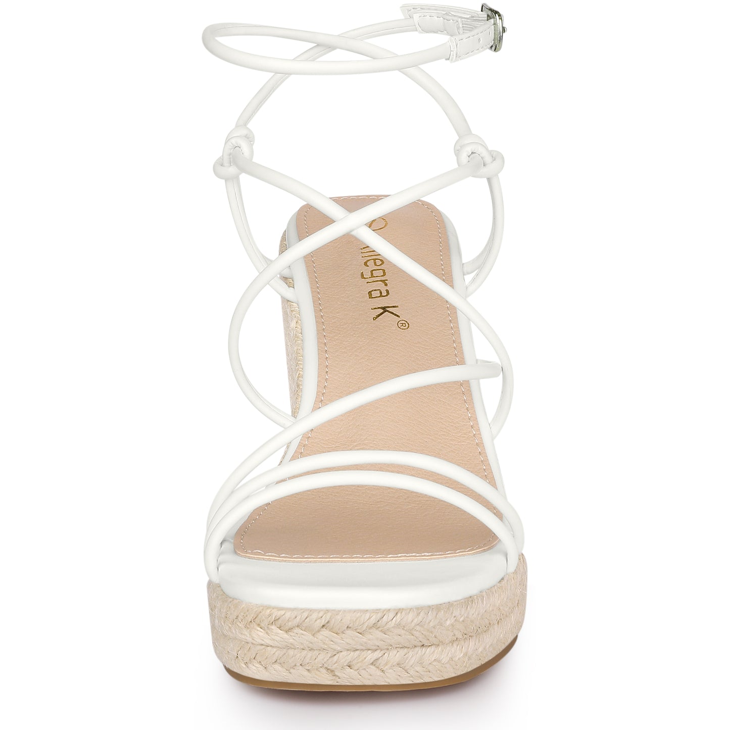 Women's Platform Strappy Wedges Heel Espadrille Wedge Sandals