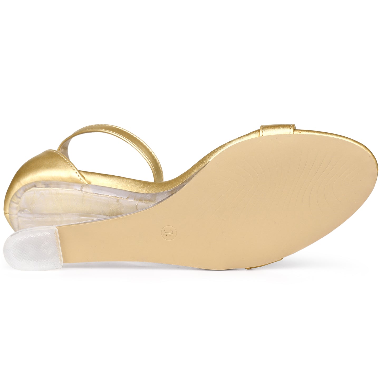 Women's Clear Wedges Ankle Strap Transparent Wedge Heel Sandals