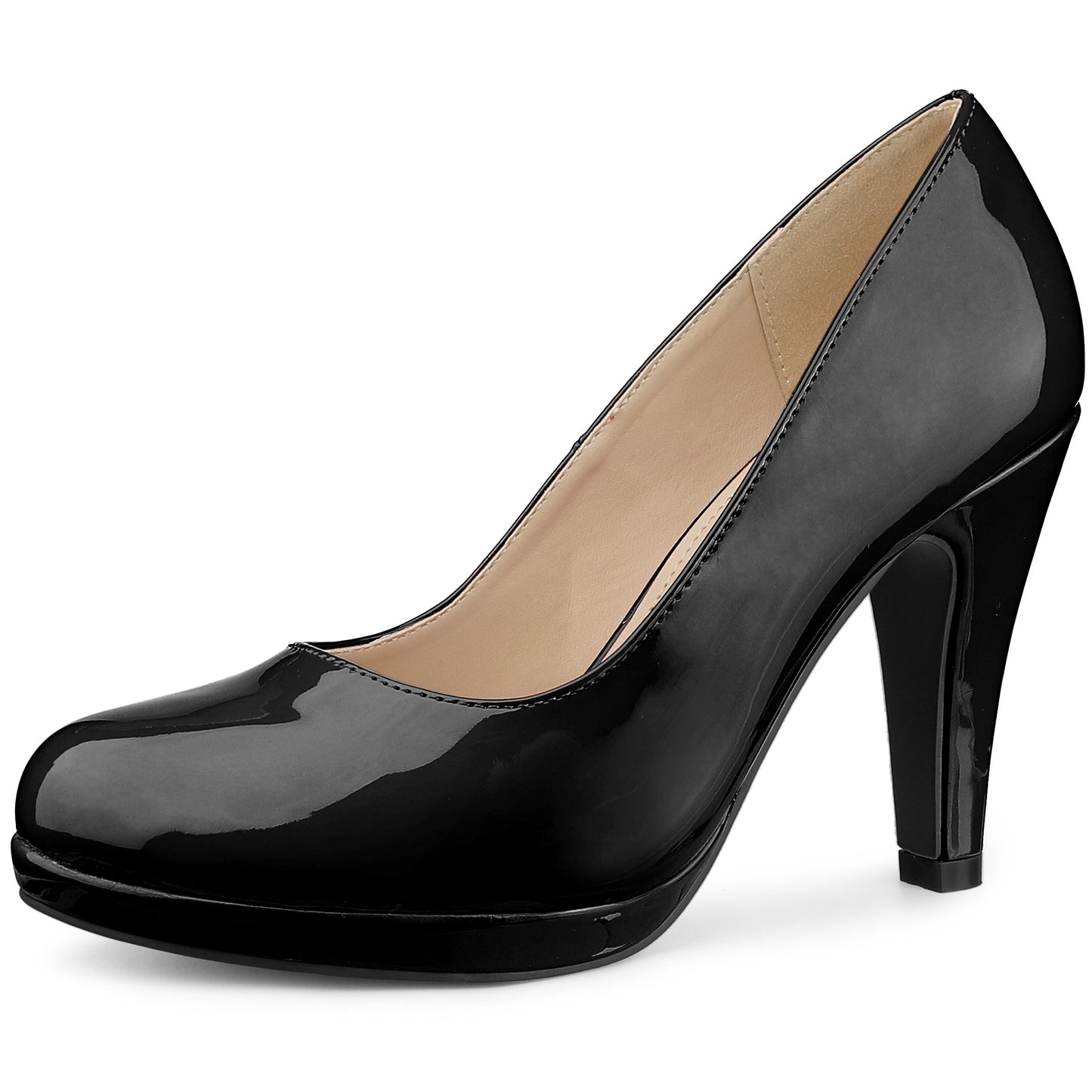 Zapatos Mary Jane con plataforma y tacón de aguja y punta redonda para mujer