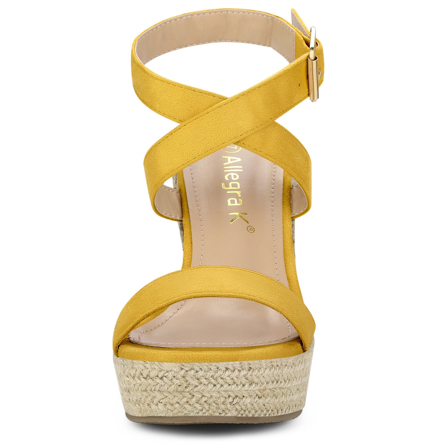 Women's Slingback Crisscross Espadrille Wedges Heel