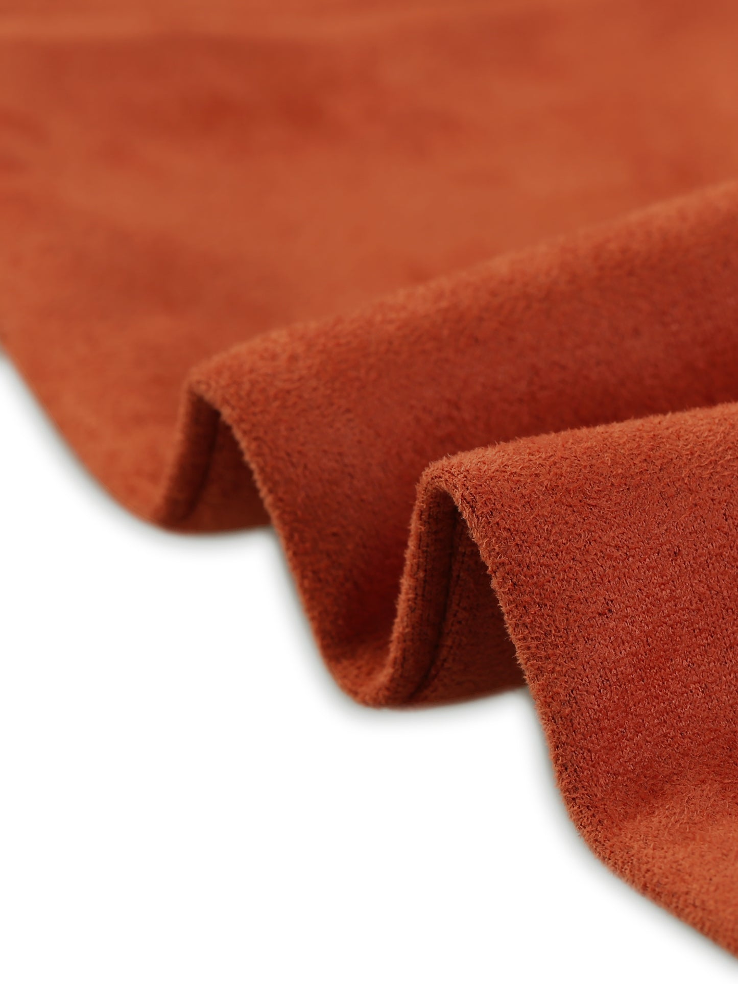 Women's Faux Suede Pants Casual High Waist Belted Straight Legs Trousers