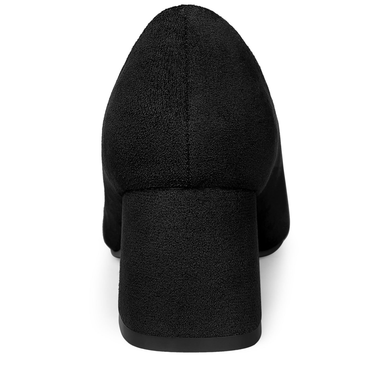 Zapatos de tacón bajo con punta puntiaguda y tacón grueso para mujer