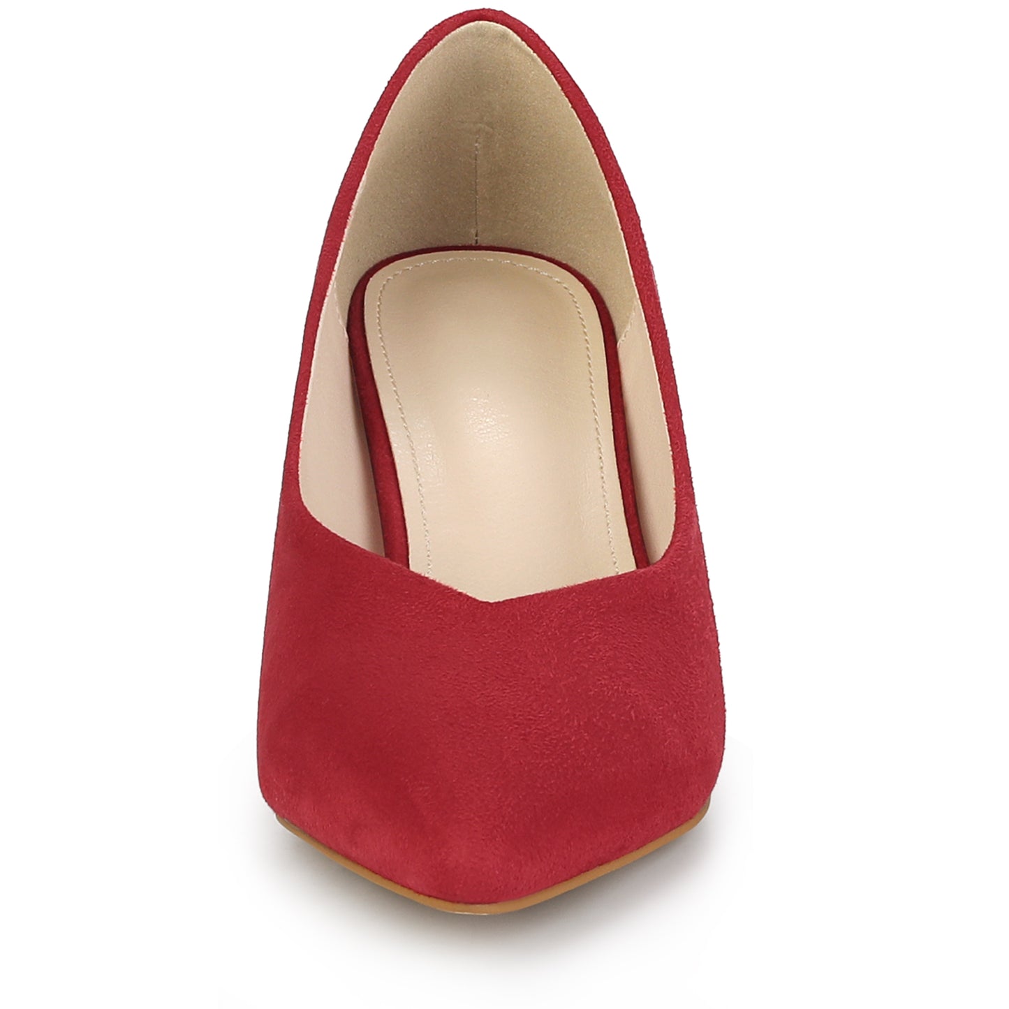 Zapatos de tacón bajo con punta puntiaguda y tacón grueso para mujer