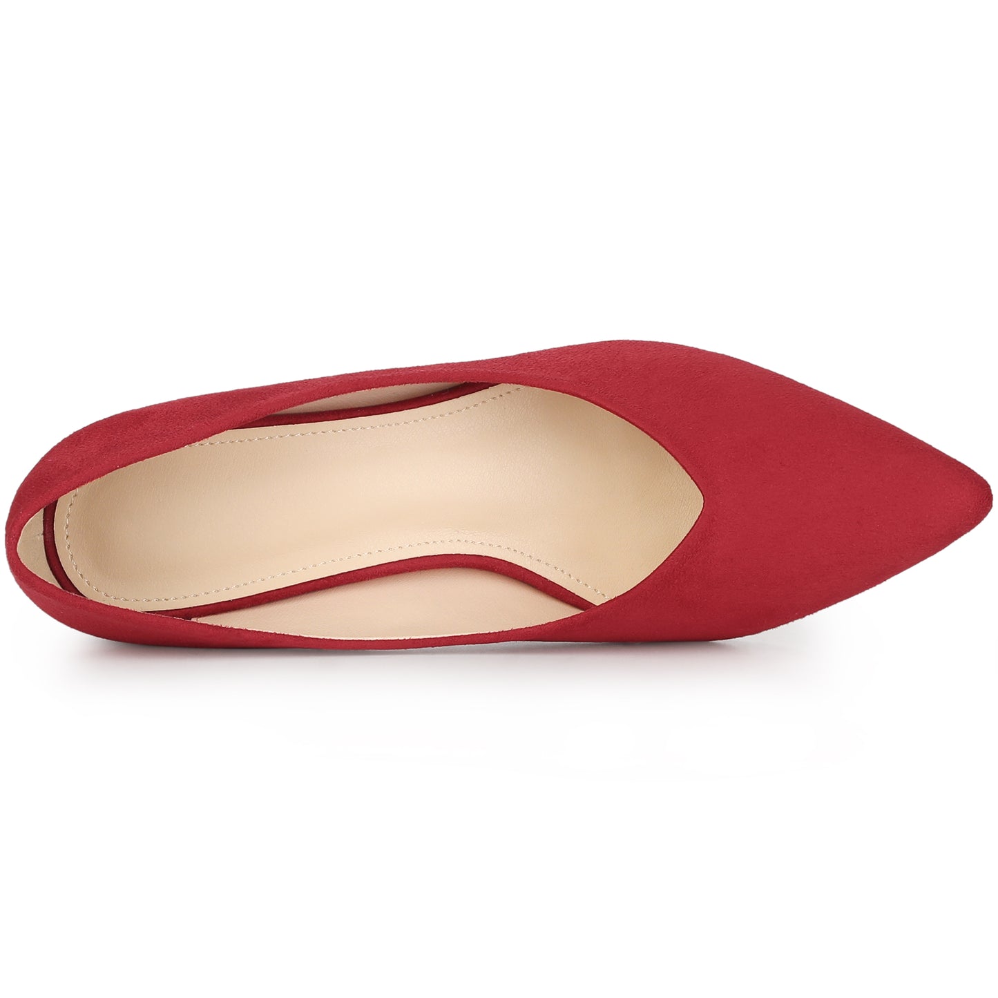 Zapatos de tacón bajo con punta puntiaguda y tacón grueso para mujer
