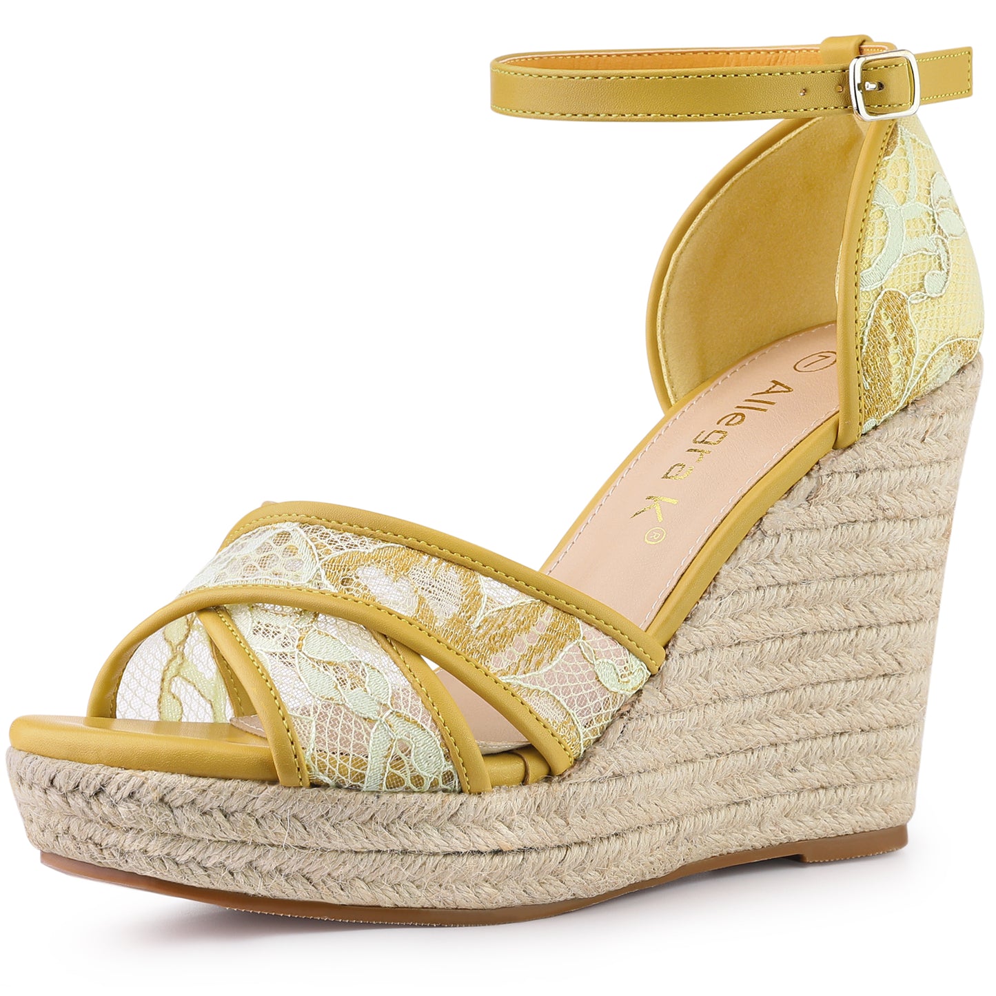 Women's Ankle Strap Espadrille Wedge Heel Sandals