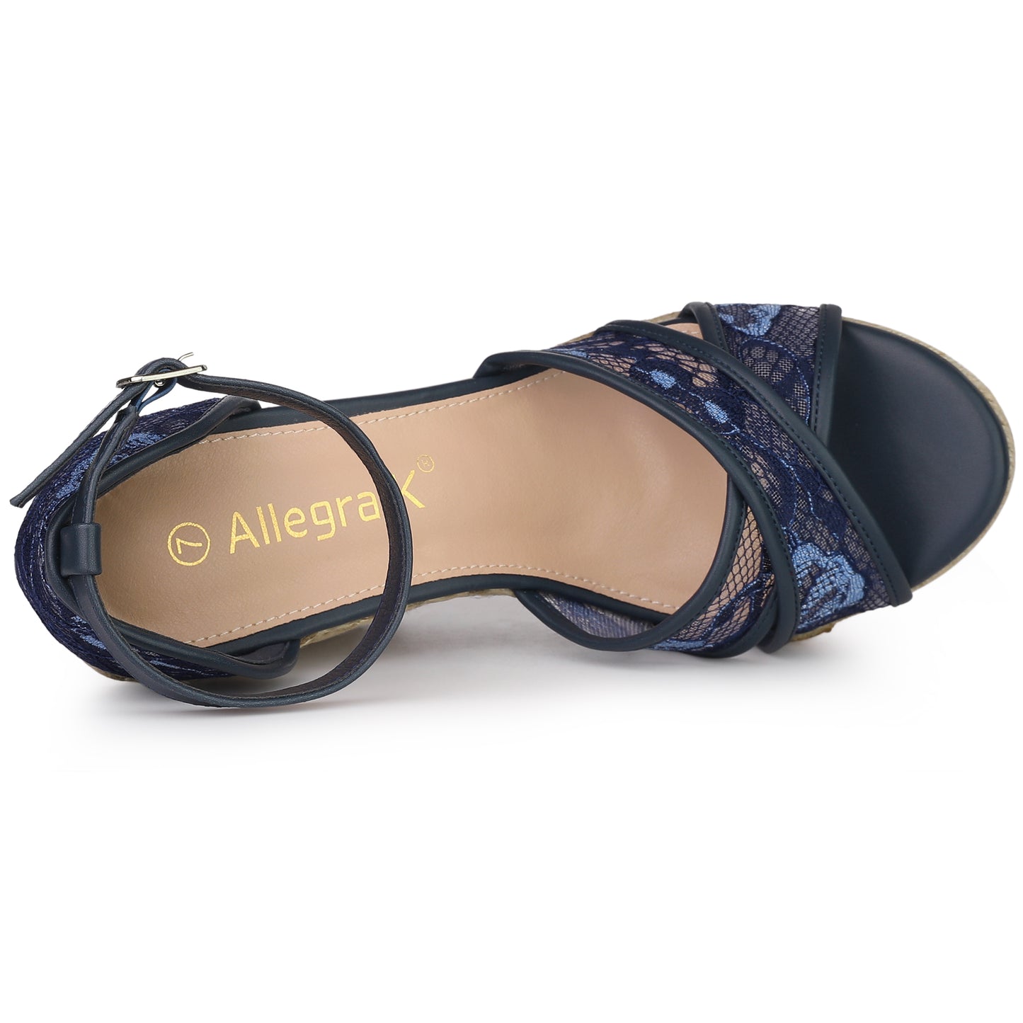 Women's Ankle Strap Espadrille Wedge Heel Sandals