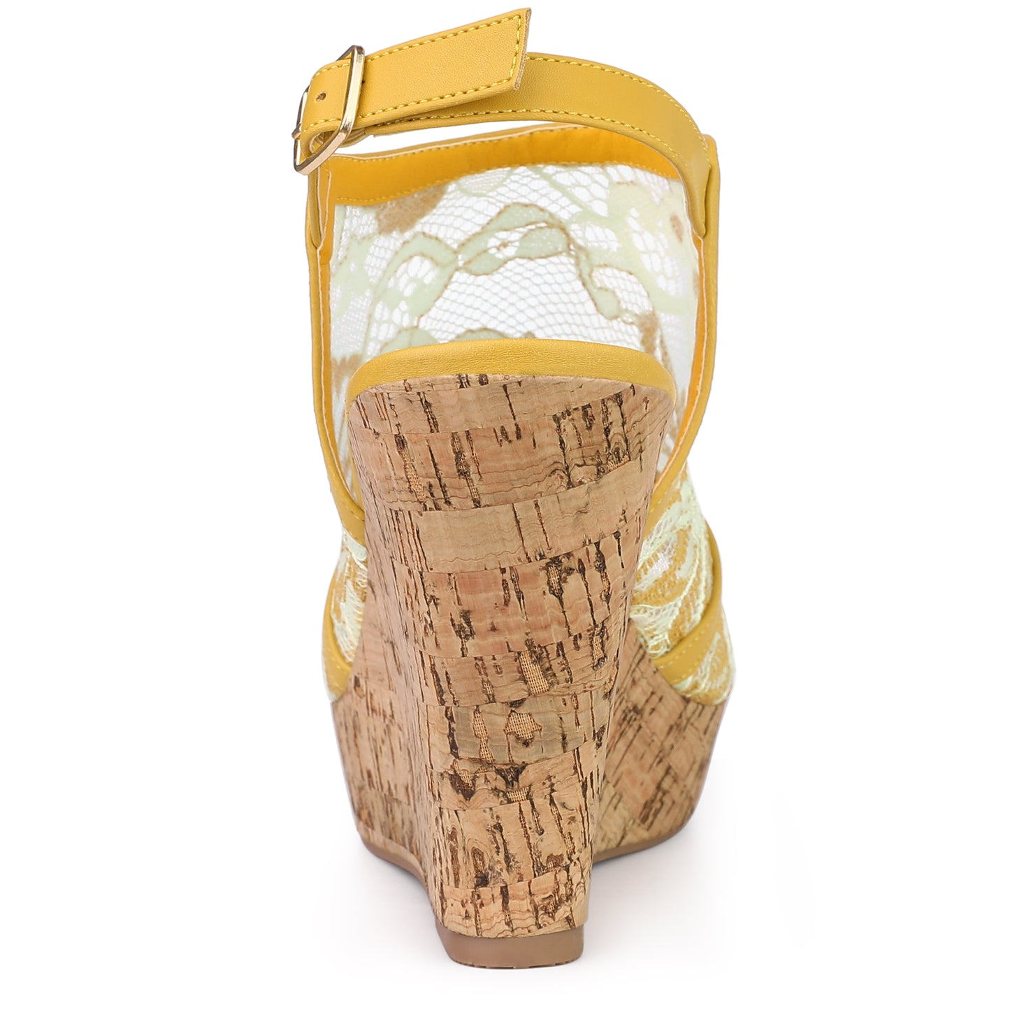 Sandalias de cuña con plataforma y punta abierta para mujer