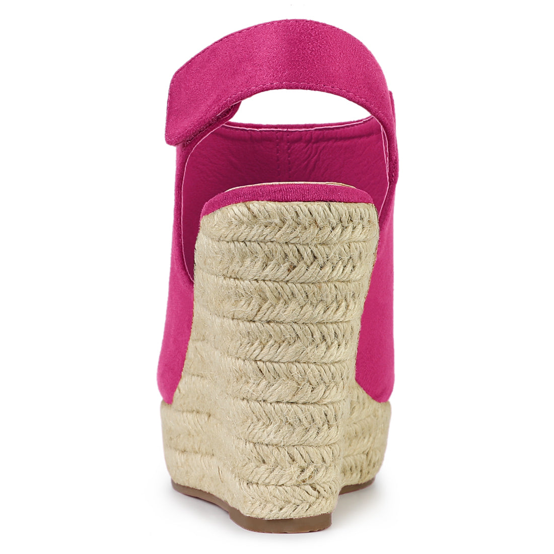 Sandalias de cuña con plataforma y tacón de alpargatas para mujer