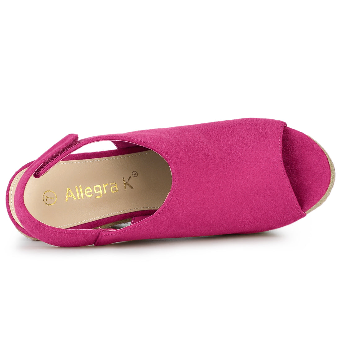 Sandalias de cuña con plataforma y tacón de alpargatas para mujer