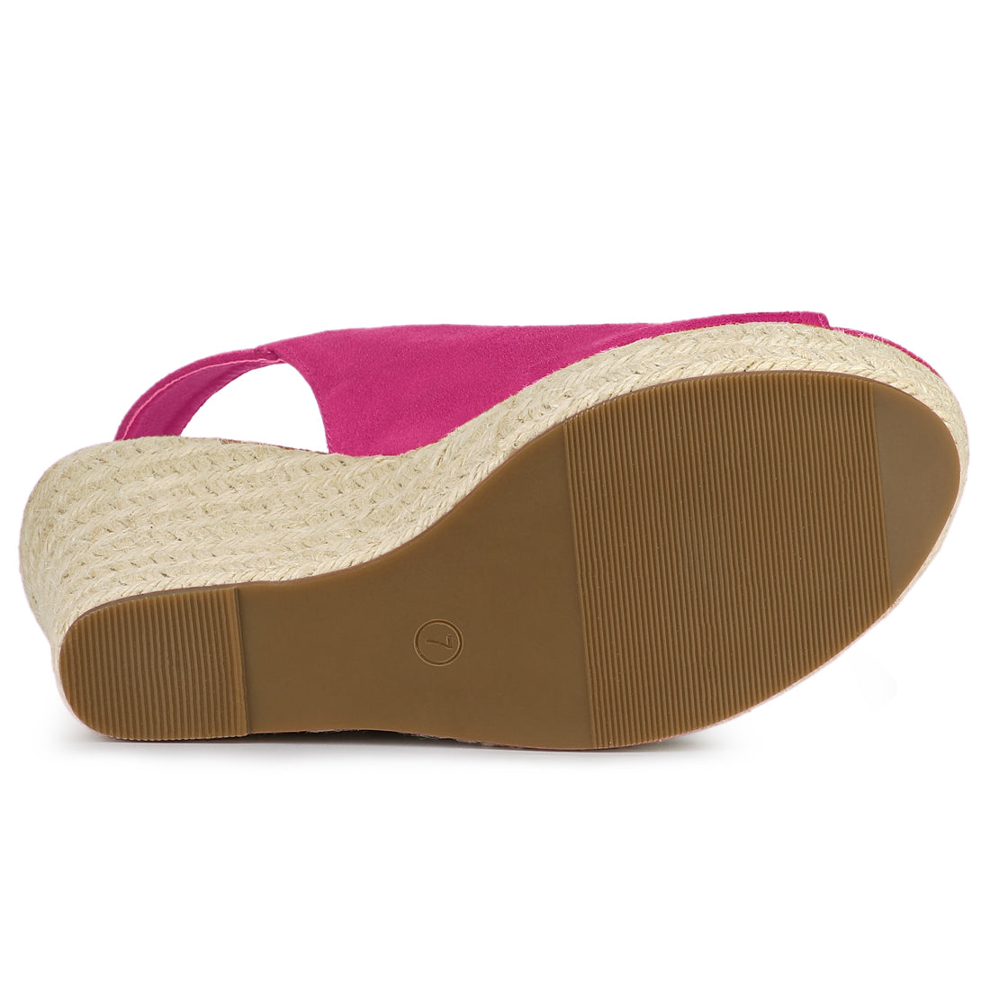 Sandalias de cuña con plataforma y tacón de alpargatas para mujer