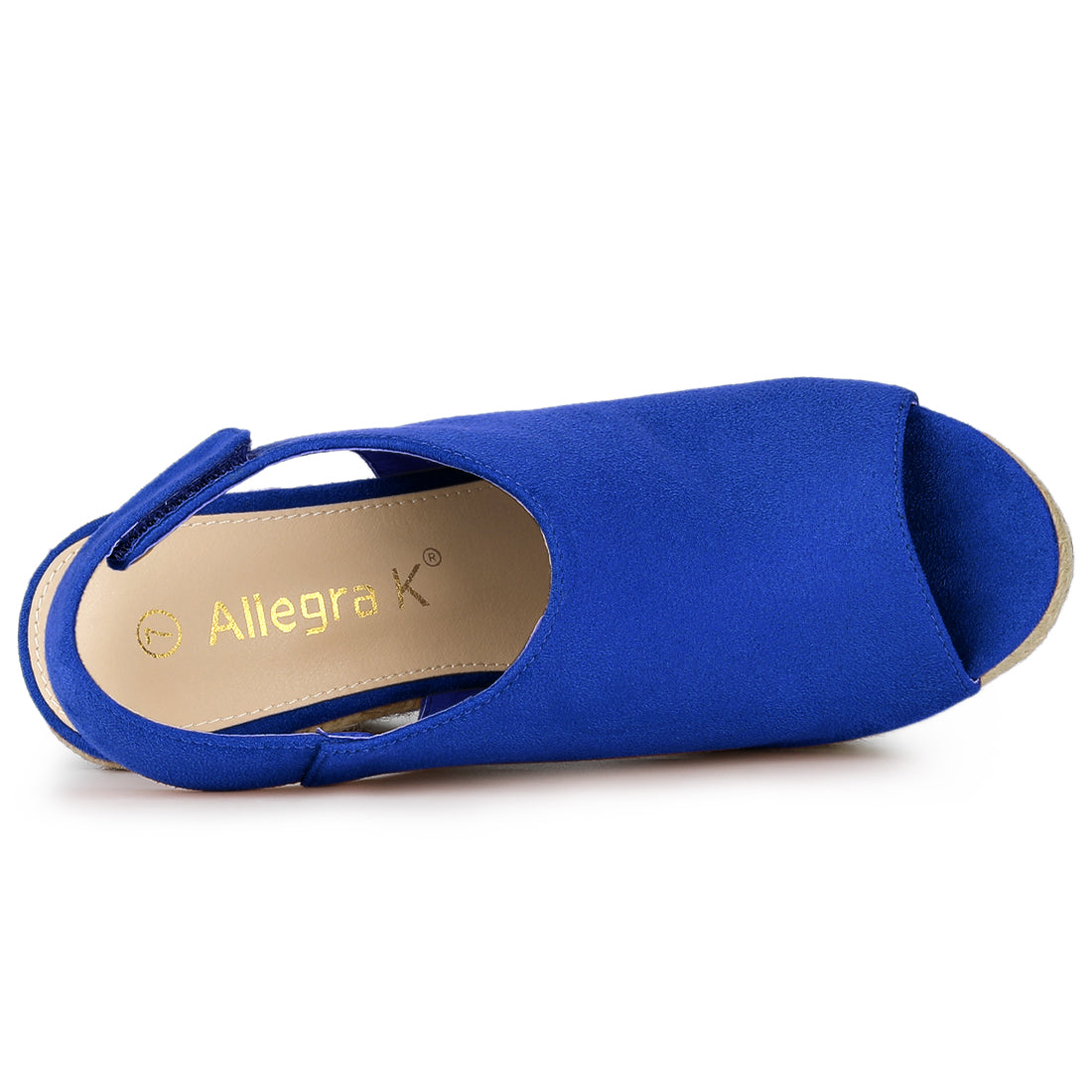 Sandalias de cuña con plataforma y tacón de alpargatas para mujer
