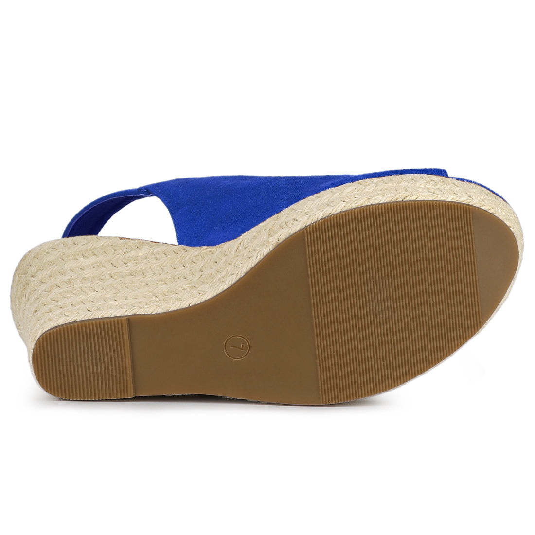 Sandalias de cuña con plataforma y tacón de alpargatas para mujer
