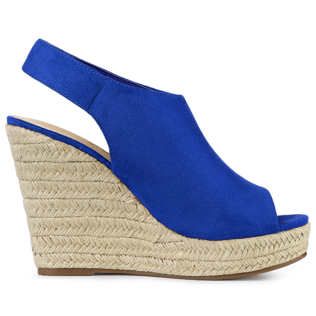 Sandalias de cuña con plataforma y tacón de alpargatas para mujer