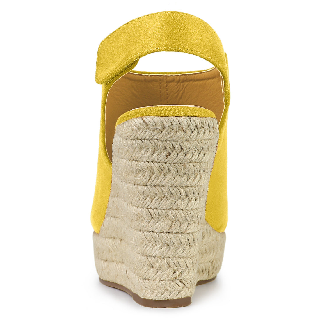 Sandalias de cuña con plataforma y tacón de alpargatas para mujer