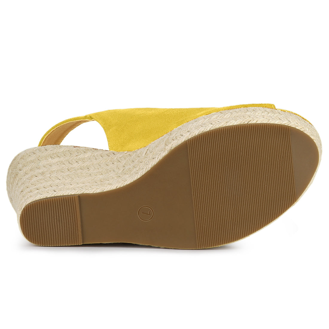 Sandalias de cuña con plataforma y tacón de alpargatas para mujer